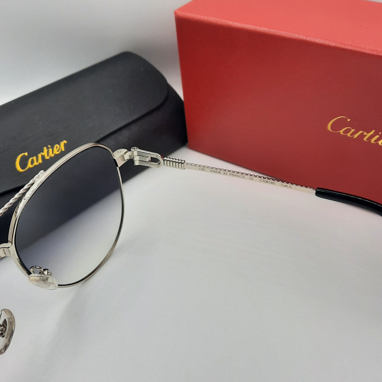 Solaires: CARTIER CT0618S argenté dégradé