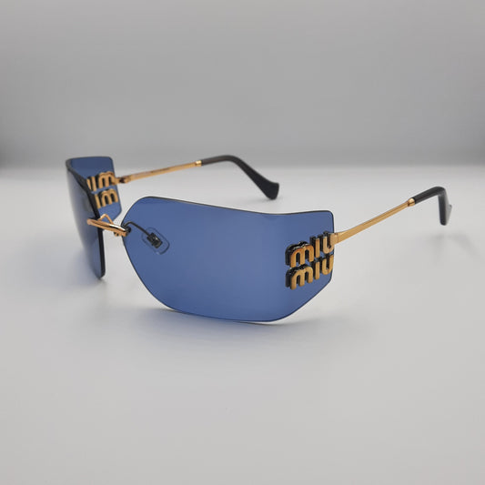 Solaires: MIUMIU MU54YS bleu/GOLD