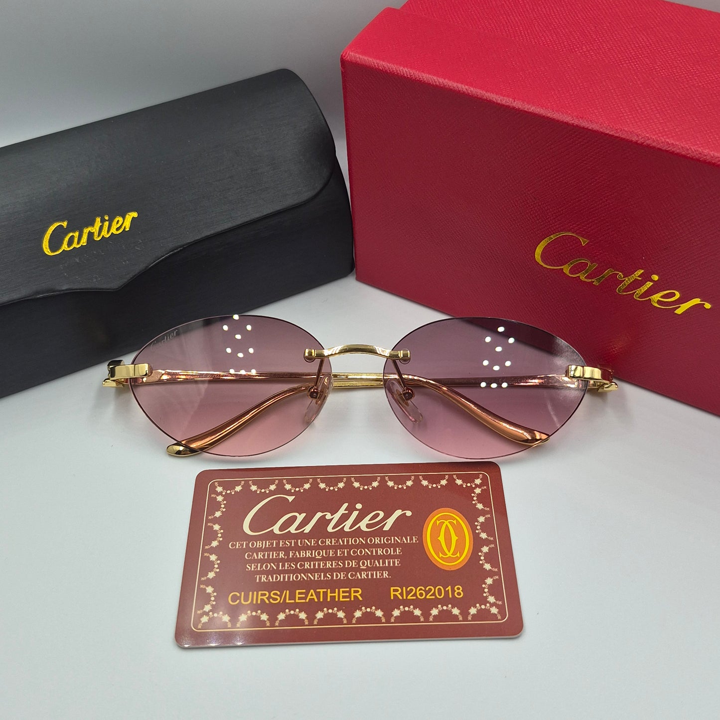Solaires: CARTIER PANTHERE CT0504S doré rose