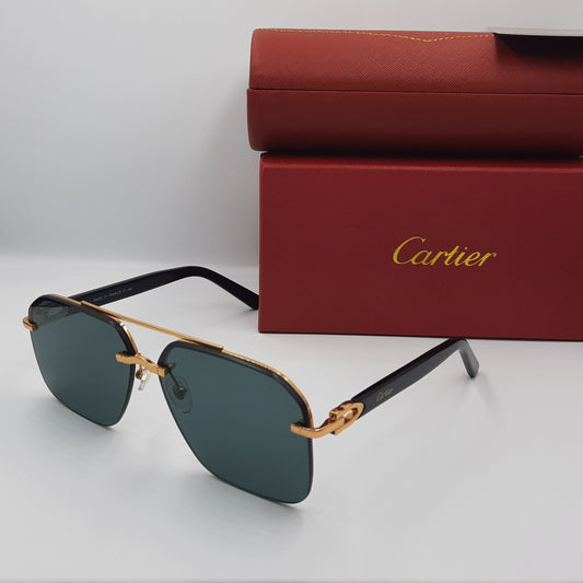 Solaires: CARTIER CT0276S noir doré vert