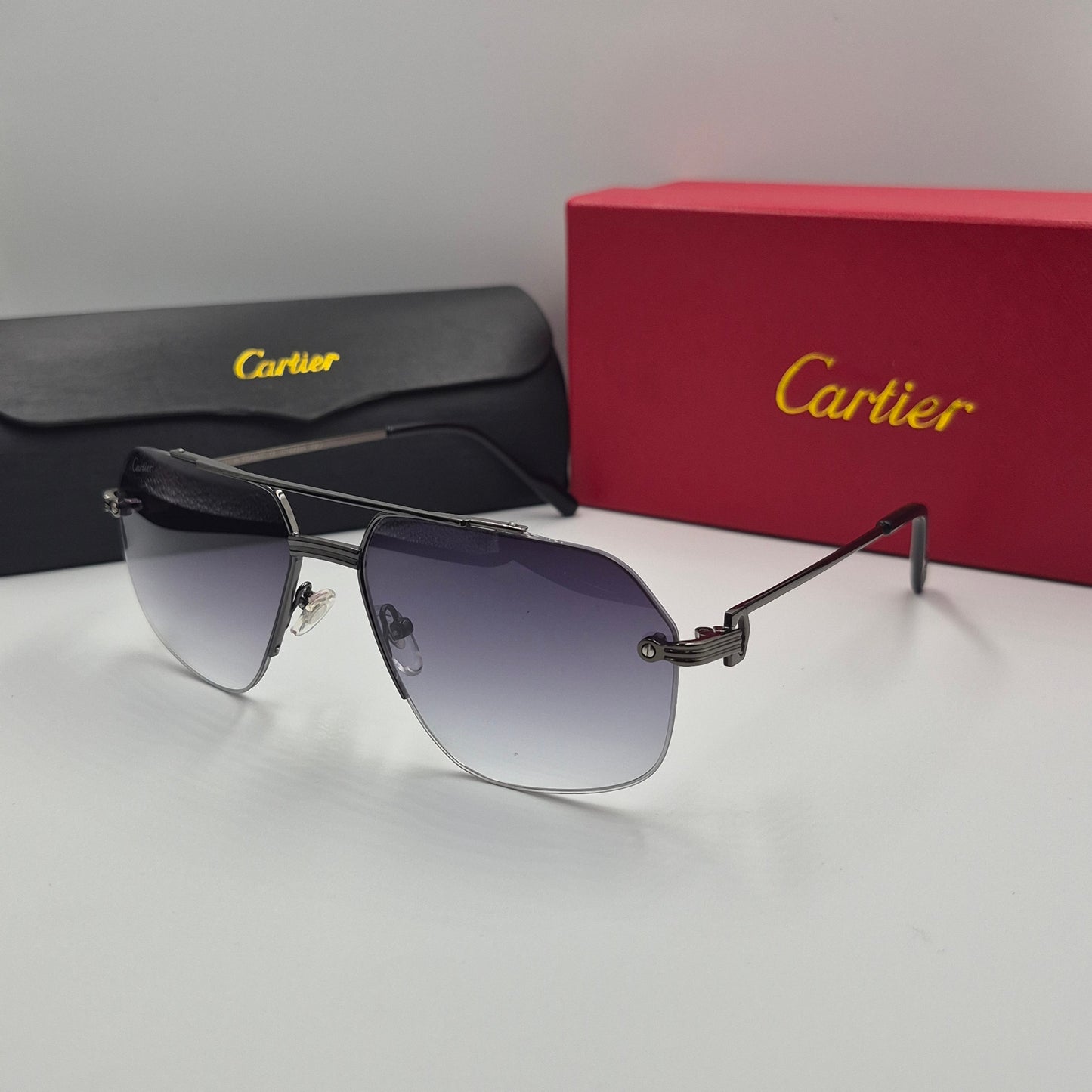Solaires: CARTIER CT0426S santos dumont noir