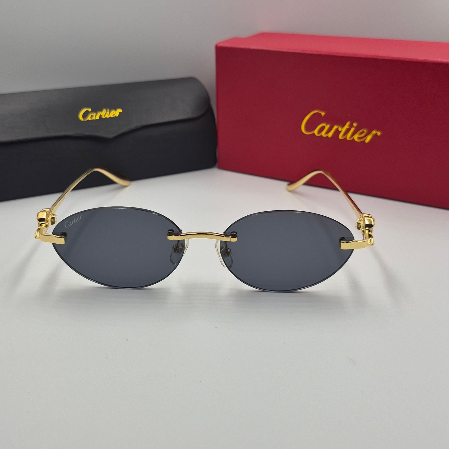 Solaires: CARTIER PANTHERE CT0504S doré noir