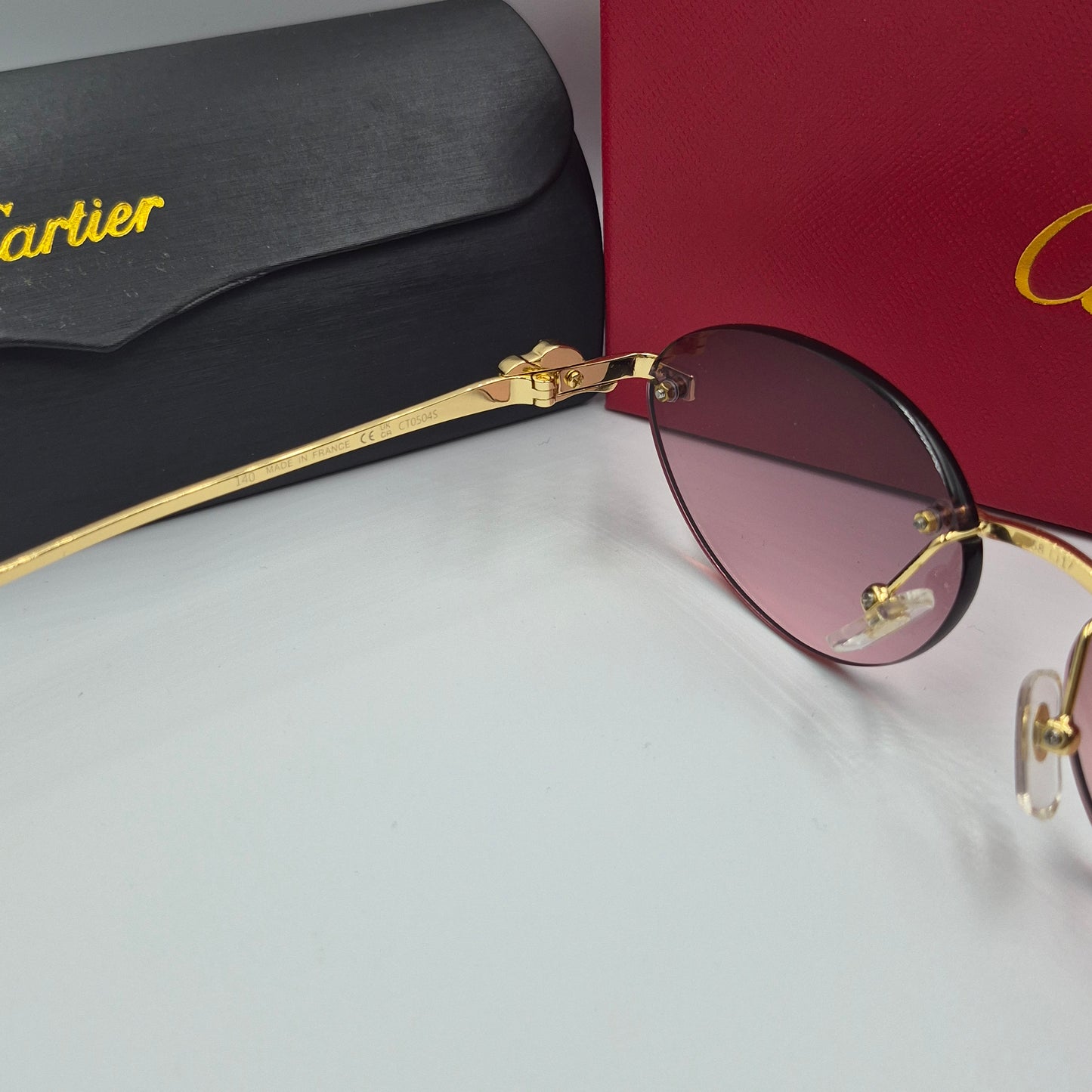 Solaires: CARTIER PANTHERE CT0504S doré rose