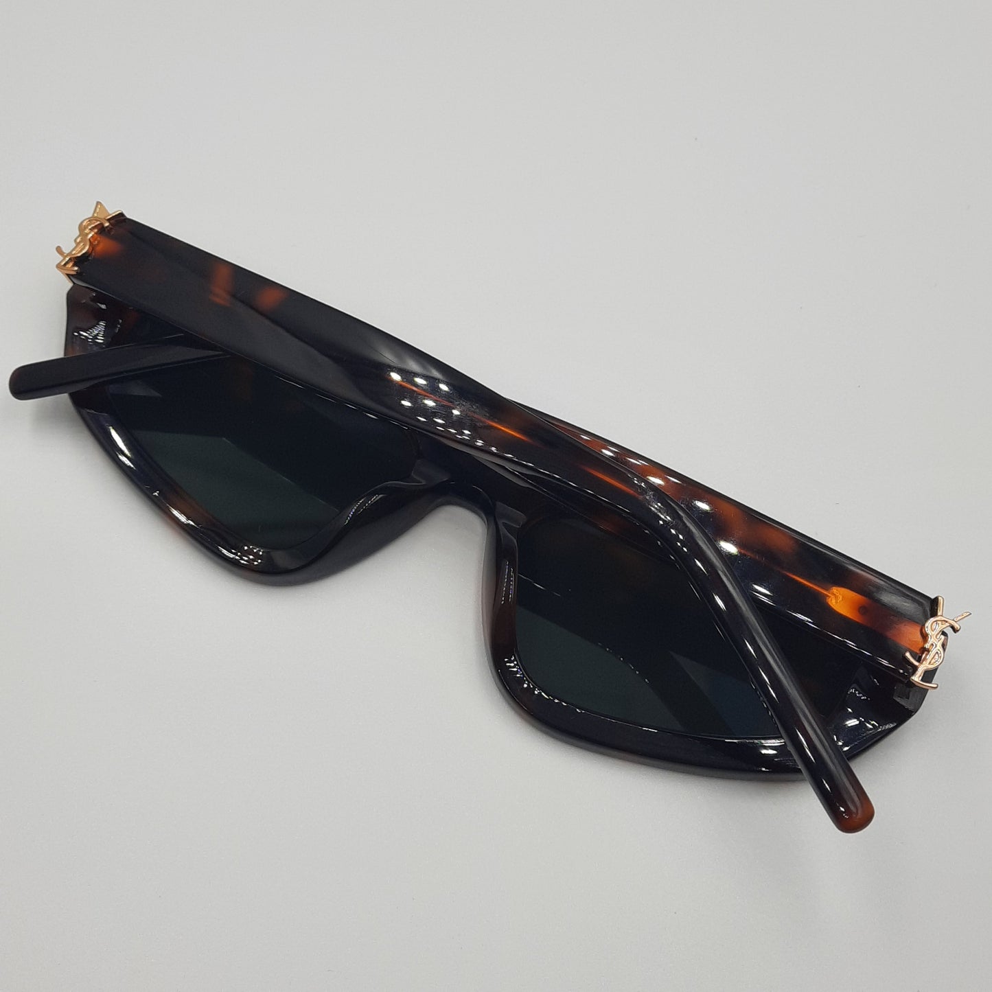 Solaires: SAINT LAURENT SL M251 vert havane doré