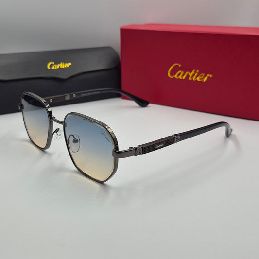 Solaires: CARTIER santos gris noir bleu sunrise