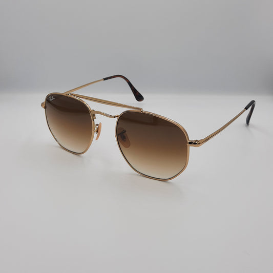 Solaires:  RAYBAN THE MARSHAL RB-3648 Gold marron