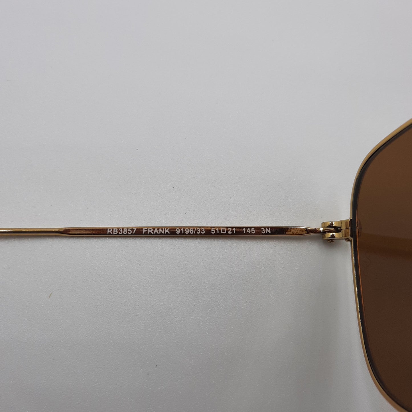 Solaires: RAYBAN  RB3857 Doré marron