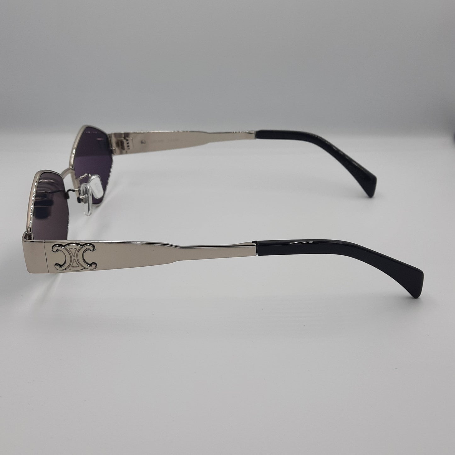 Solaires: CELINE Triomphe CL4S254 argent noir
