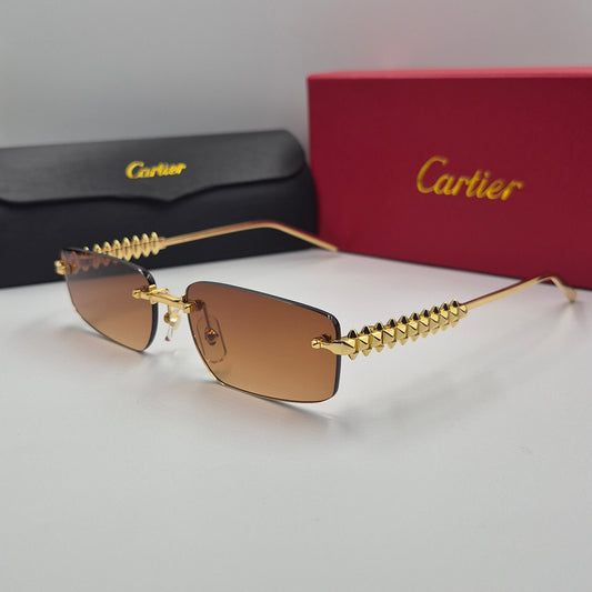 Solaires: CARTIER CLASH CT0544S doré marron