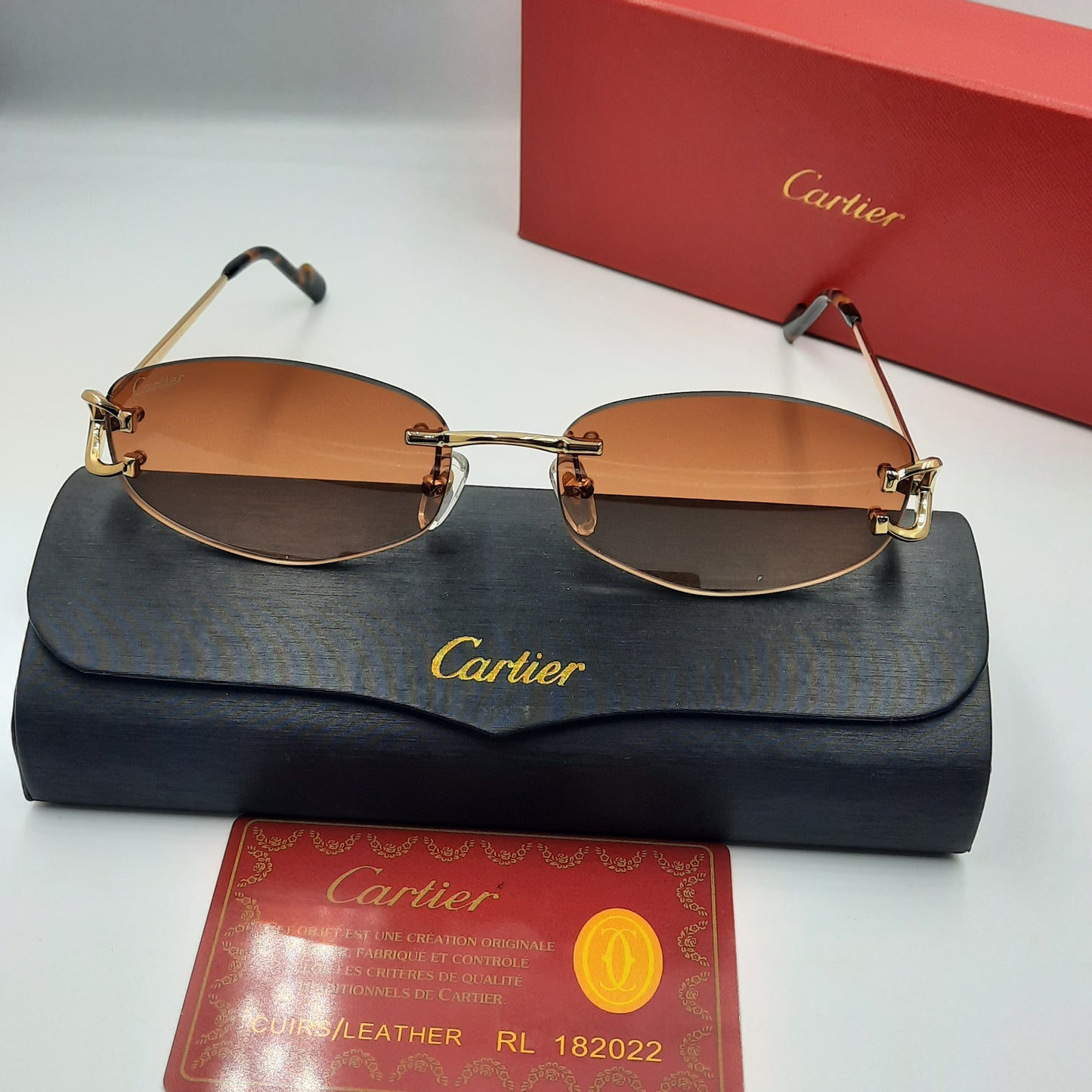 Solaires: CARTIER C decor CT0467S doré marron