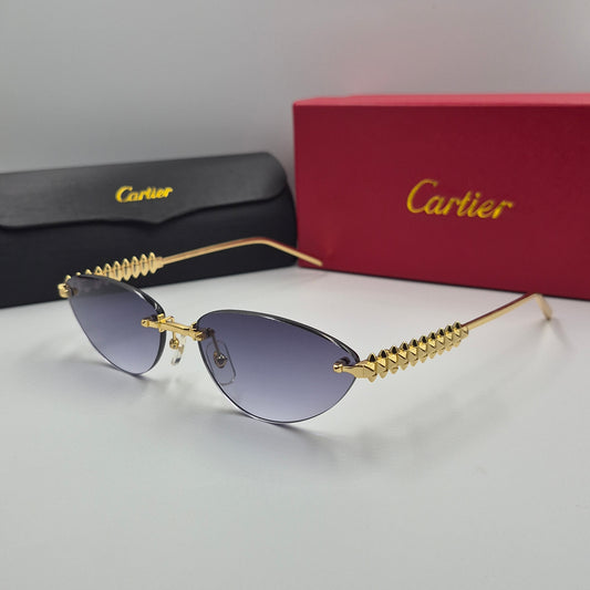 Solaires: CARTIER CLASH CT0543S doré noir deg