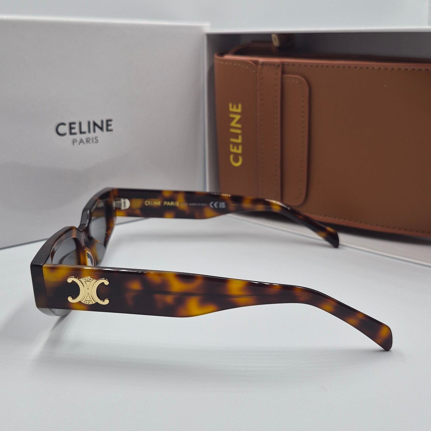 Solaires: CELINE Triomphe CL40269N doré marron havane