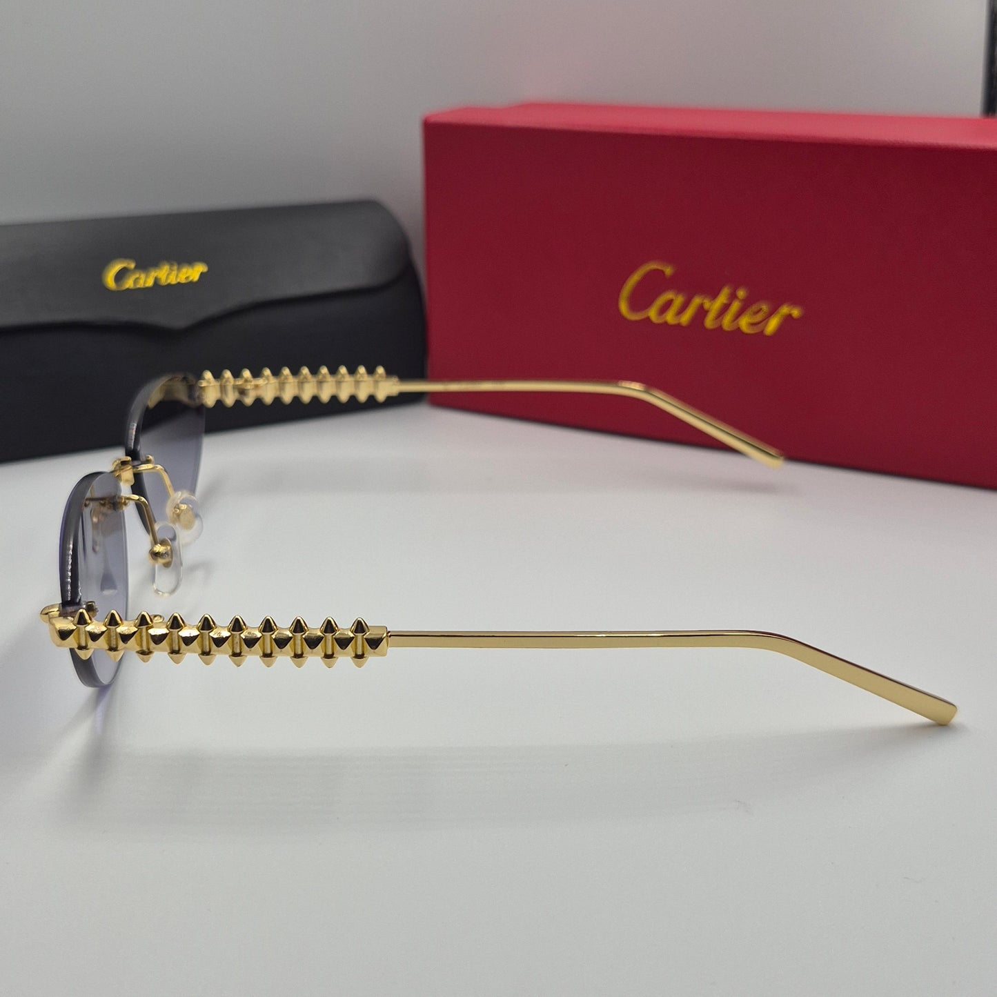 Solaires: CARTIER CLASH CT0543S doré noir deg