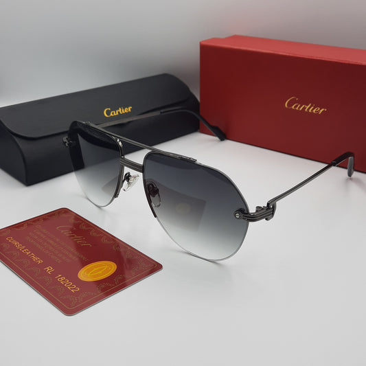 Solaires: CARTIER semi percé CT0427S noir