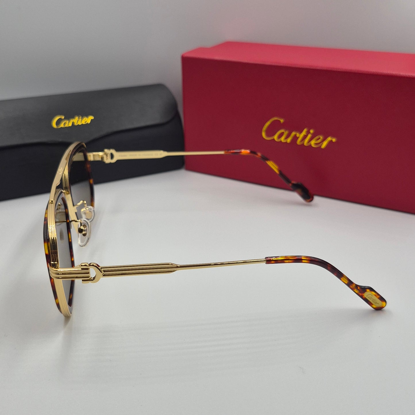 Solaires: CARTIER CT0863S doré marron havane