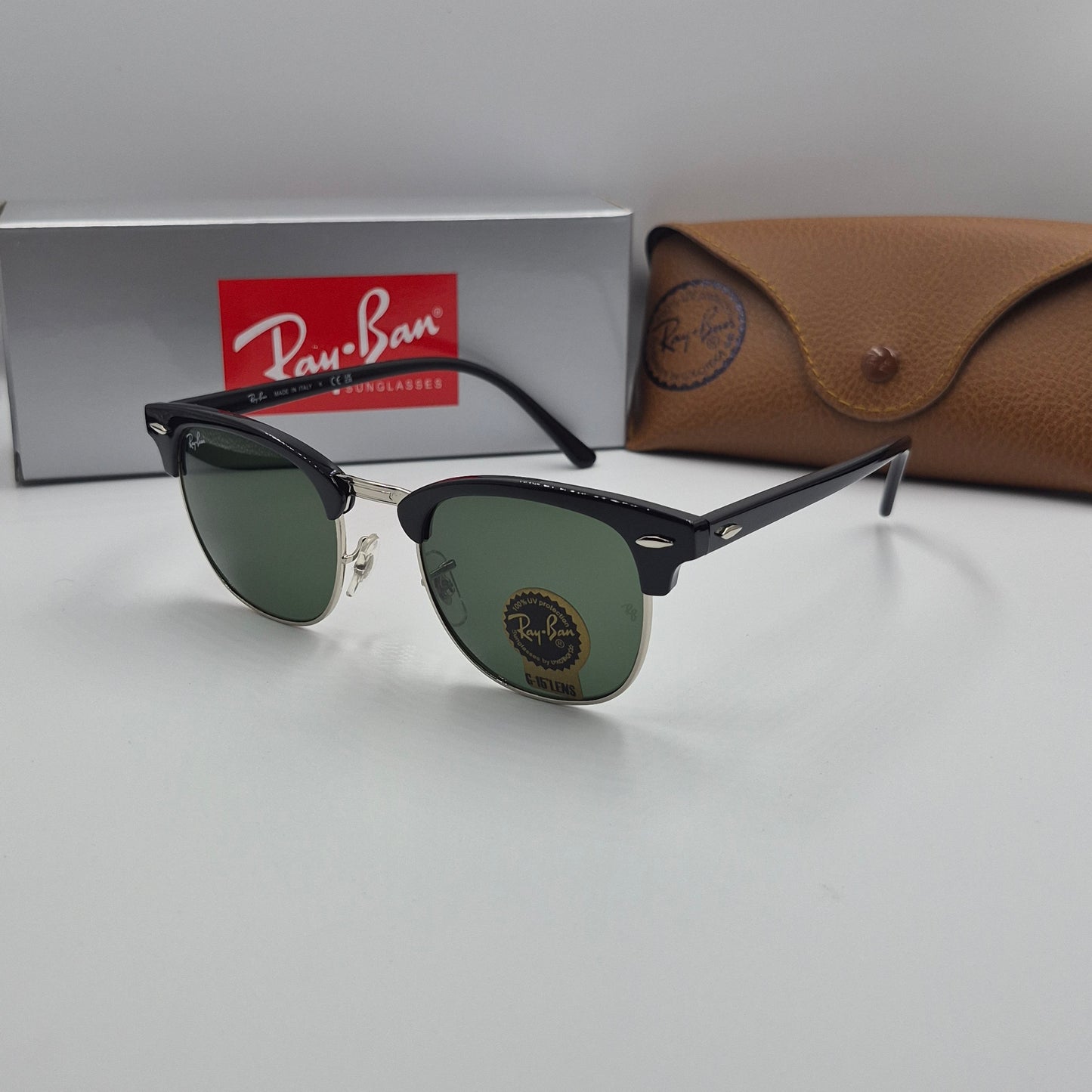 Solaires: Clubmaster RB-3016 Noir/argent
