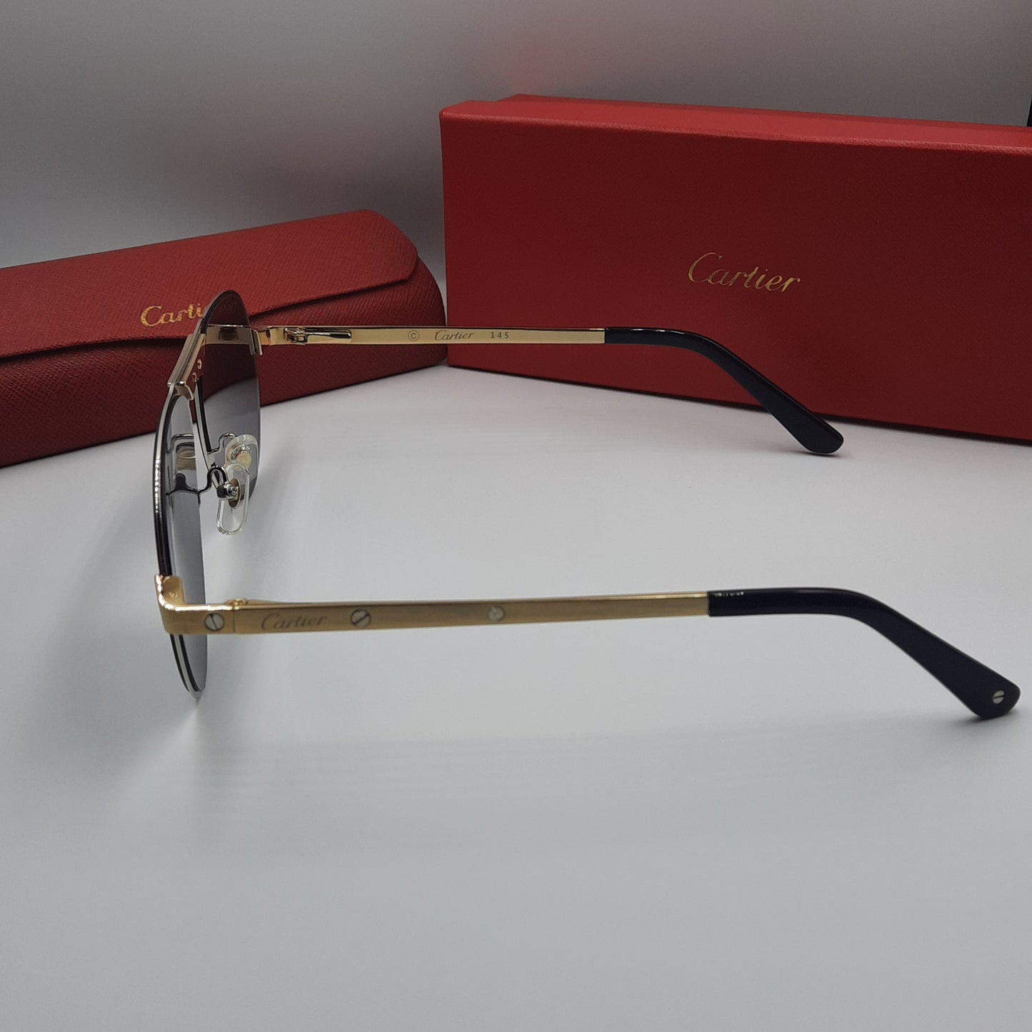 Solaires: CARTIER SANTOS CT0533S doré