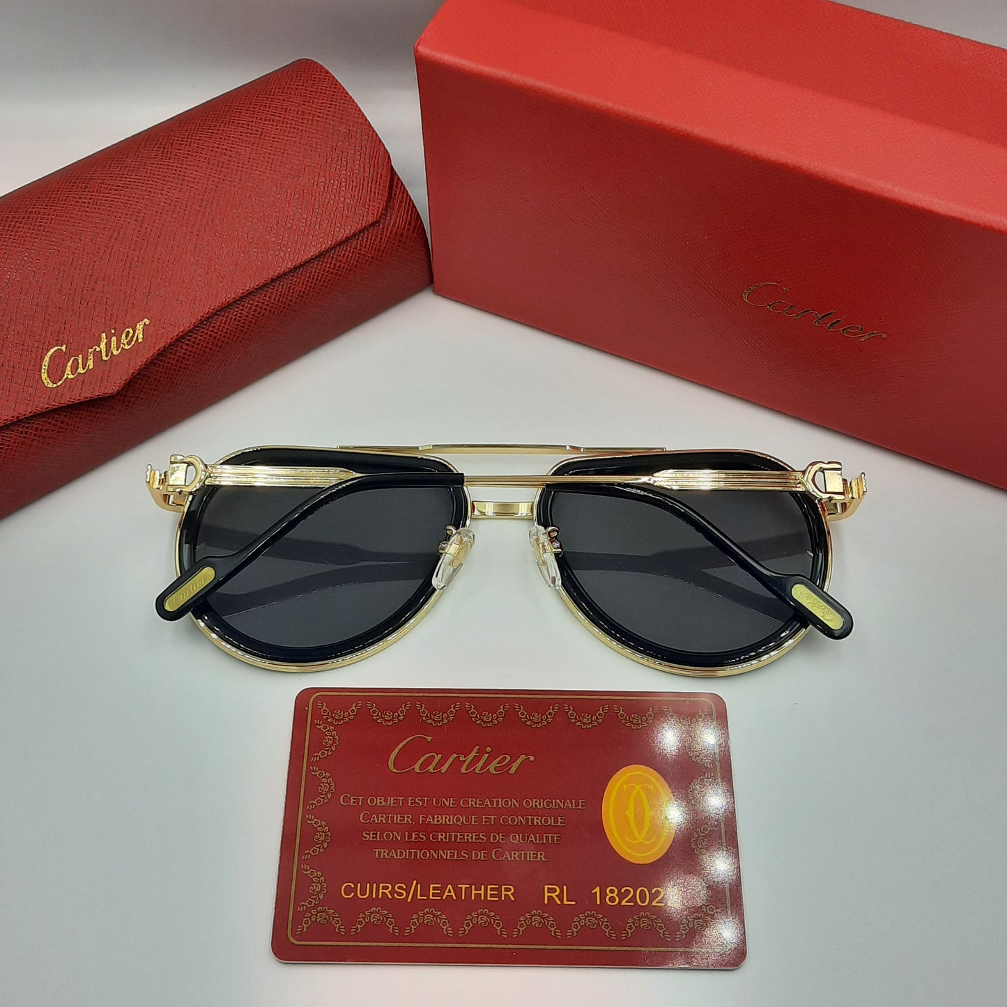 Solaires: CARTIER  CT0865S doré noir