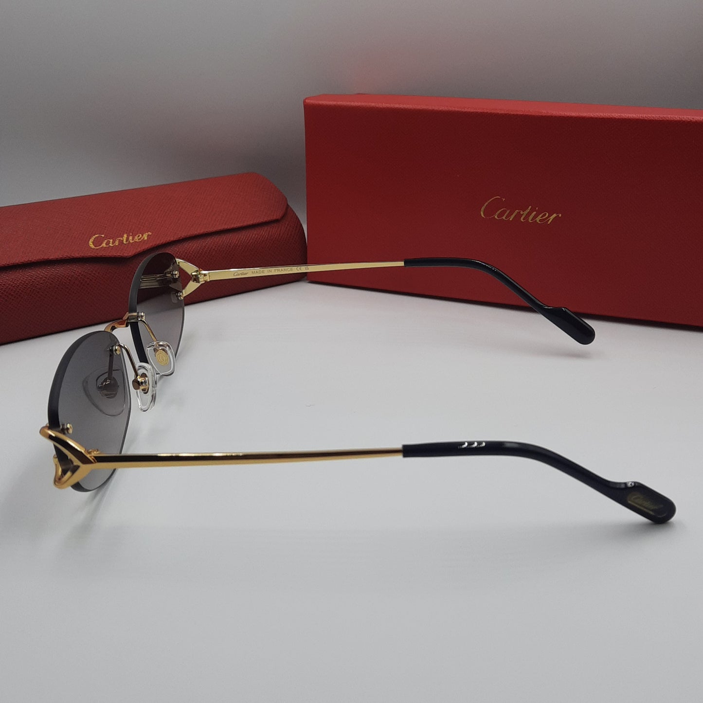 Solaires: CARTIER C decor CT0467S doré noir