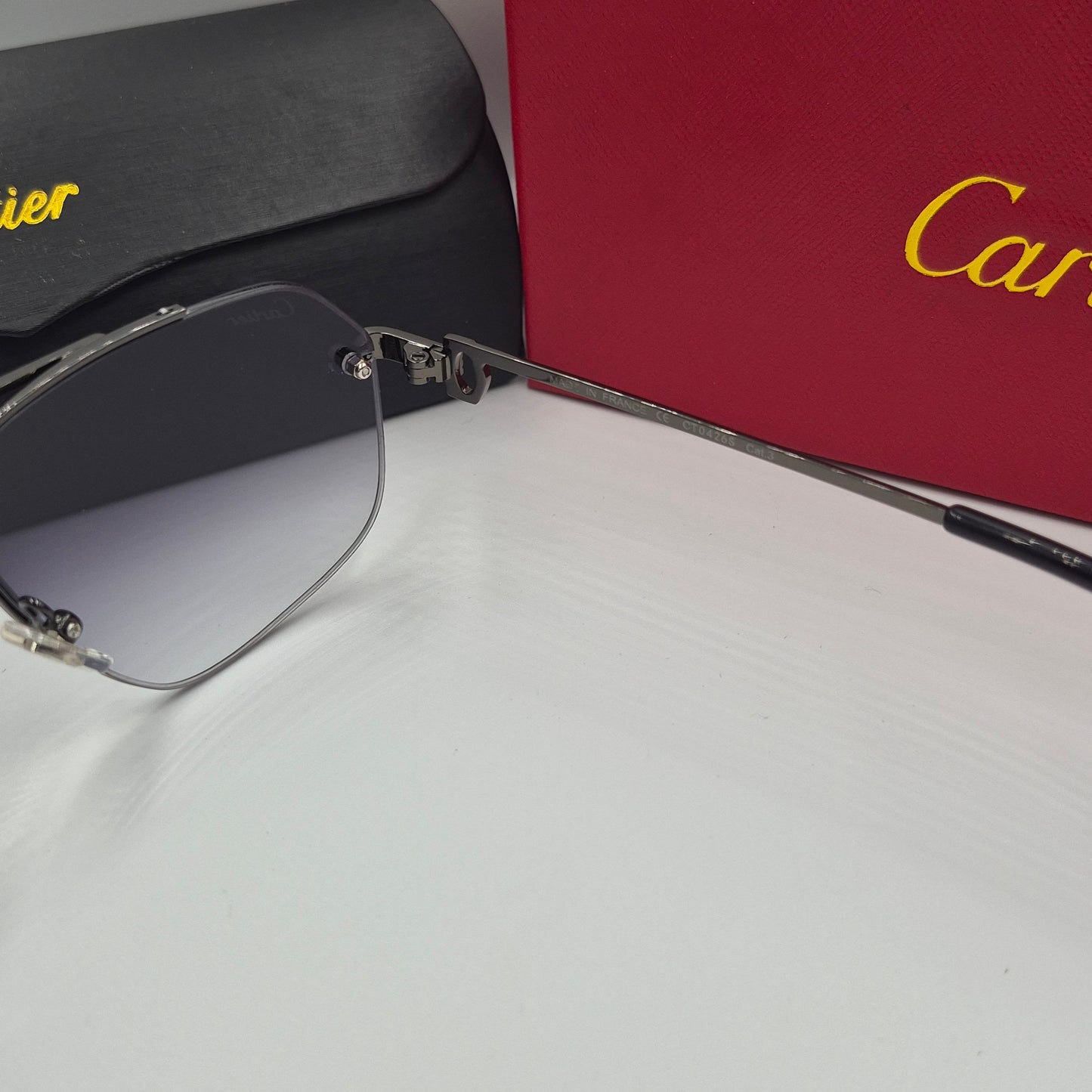 Solaires: CARTIER CT0426S santos dumont noir