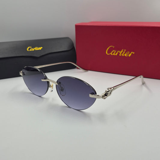 Solaires: CARTIER PANTHERE CT0504S argent noir deg