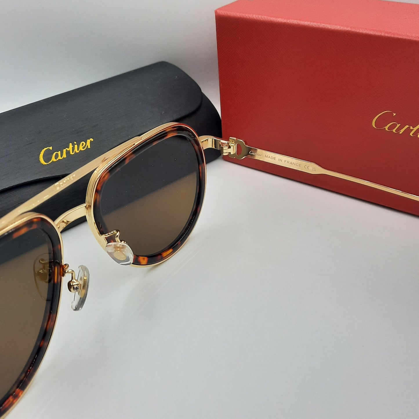 Solaires: CARTIER  CT0865S doré marron havane