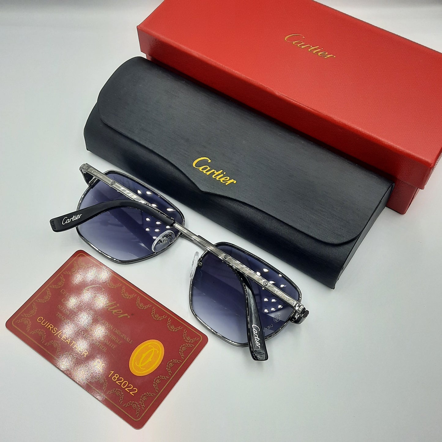 Solaires: CARTIER santos gris noir