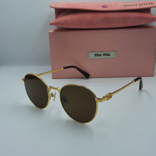 Solaires: MIUMIU SMU55ZS doré marron
