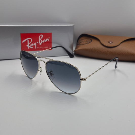 Solaires:  RAYBAN AVIATOR CLASSIC RB-3025 argent dégradé