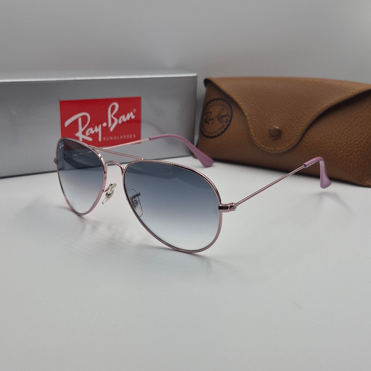 Solaires:  RAYBAN AVIATOR CLASSIC RB-3025 rose gold degradé