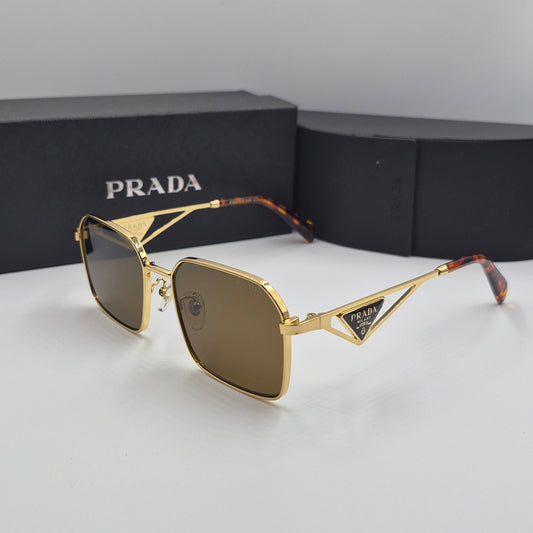 Solaires: PRADA PRA51V doré marron havane