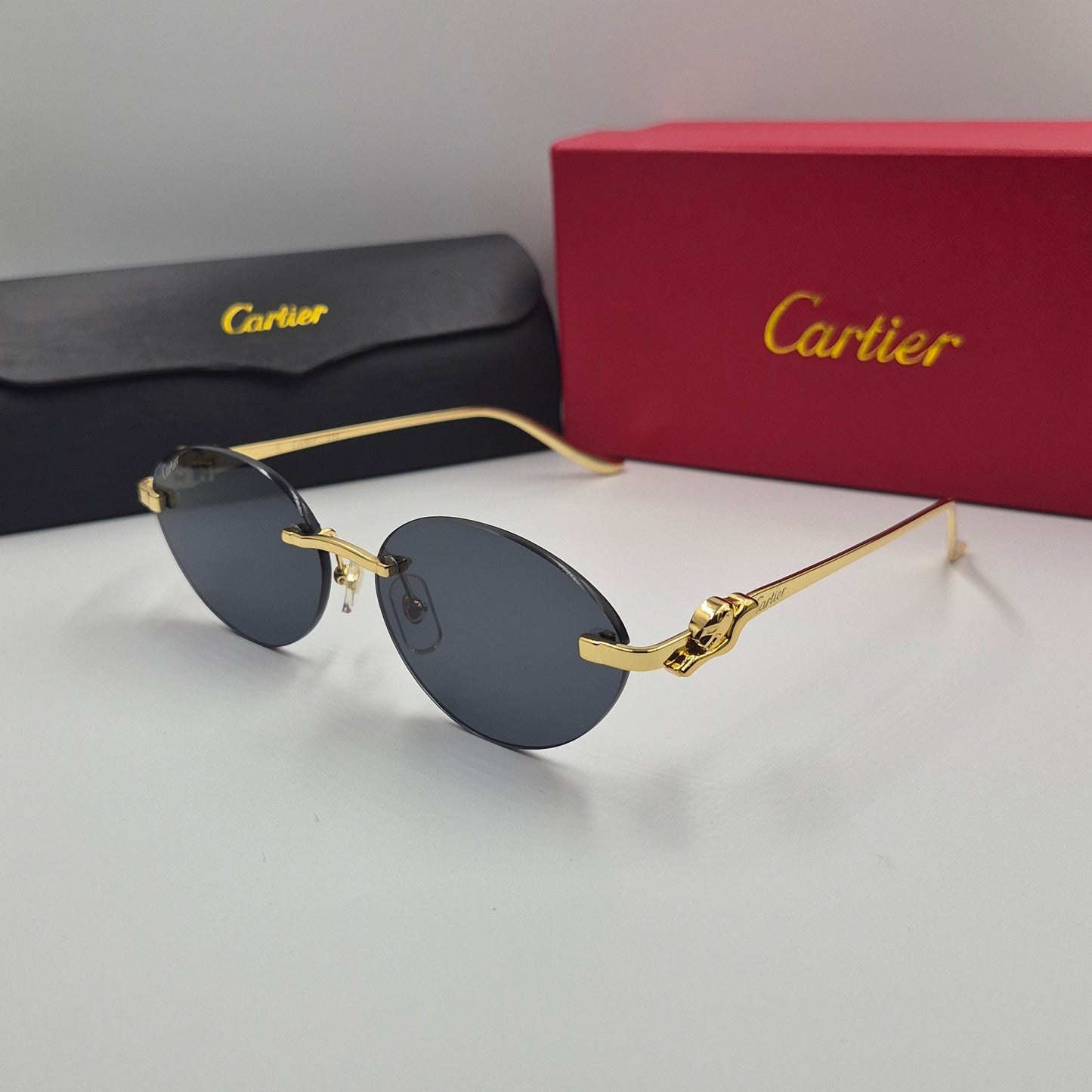 Solaires: CARTIER PANTHERE CT0504S doré noir
