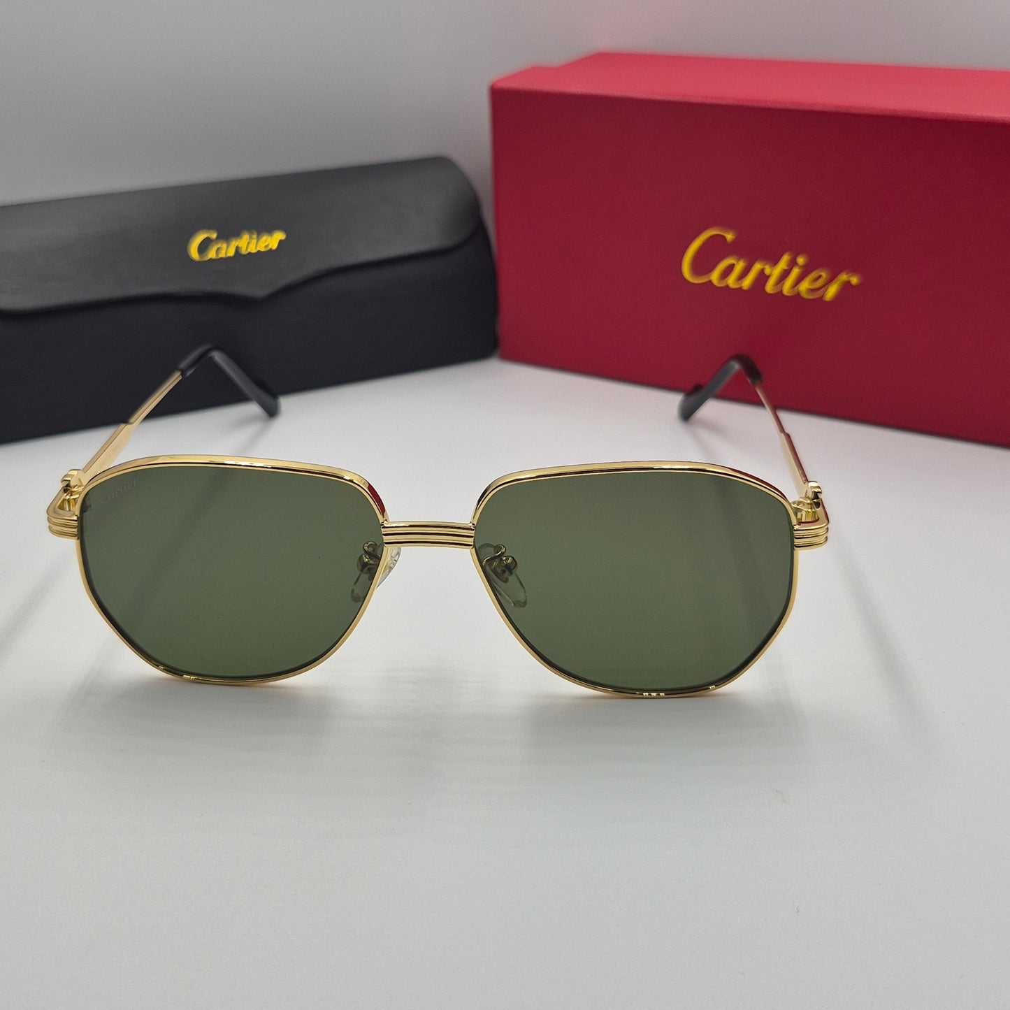 Solaires: CARTIER CT0484O doré vert