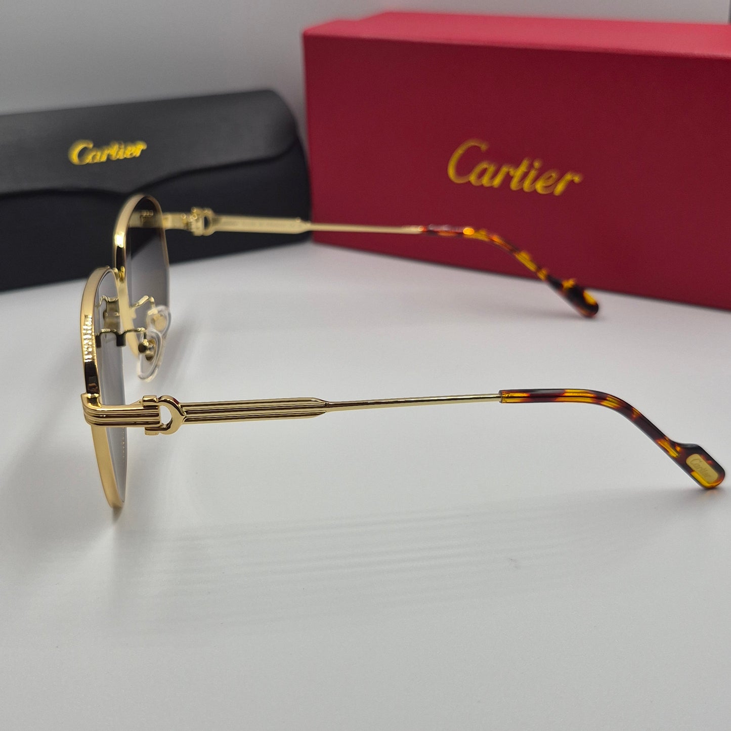 Solaires: CARTIER CT0484O doré marron