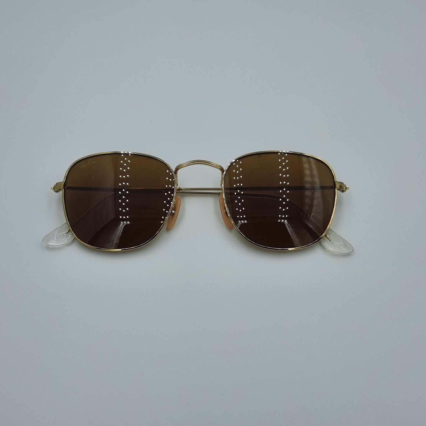 Solaires: RAYBAN  RB3857 Doré marron