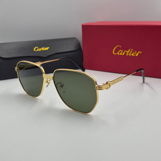 Solaires: CARTIER CT0484O doré vert