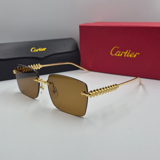 Solaires: CARTIER CLASH CT0545S doré marron