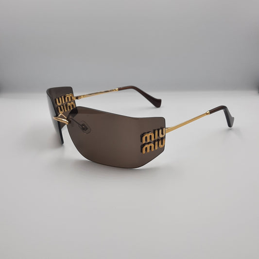 Solaires: MIUMIU MU54YS marron/GOLD