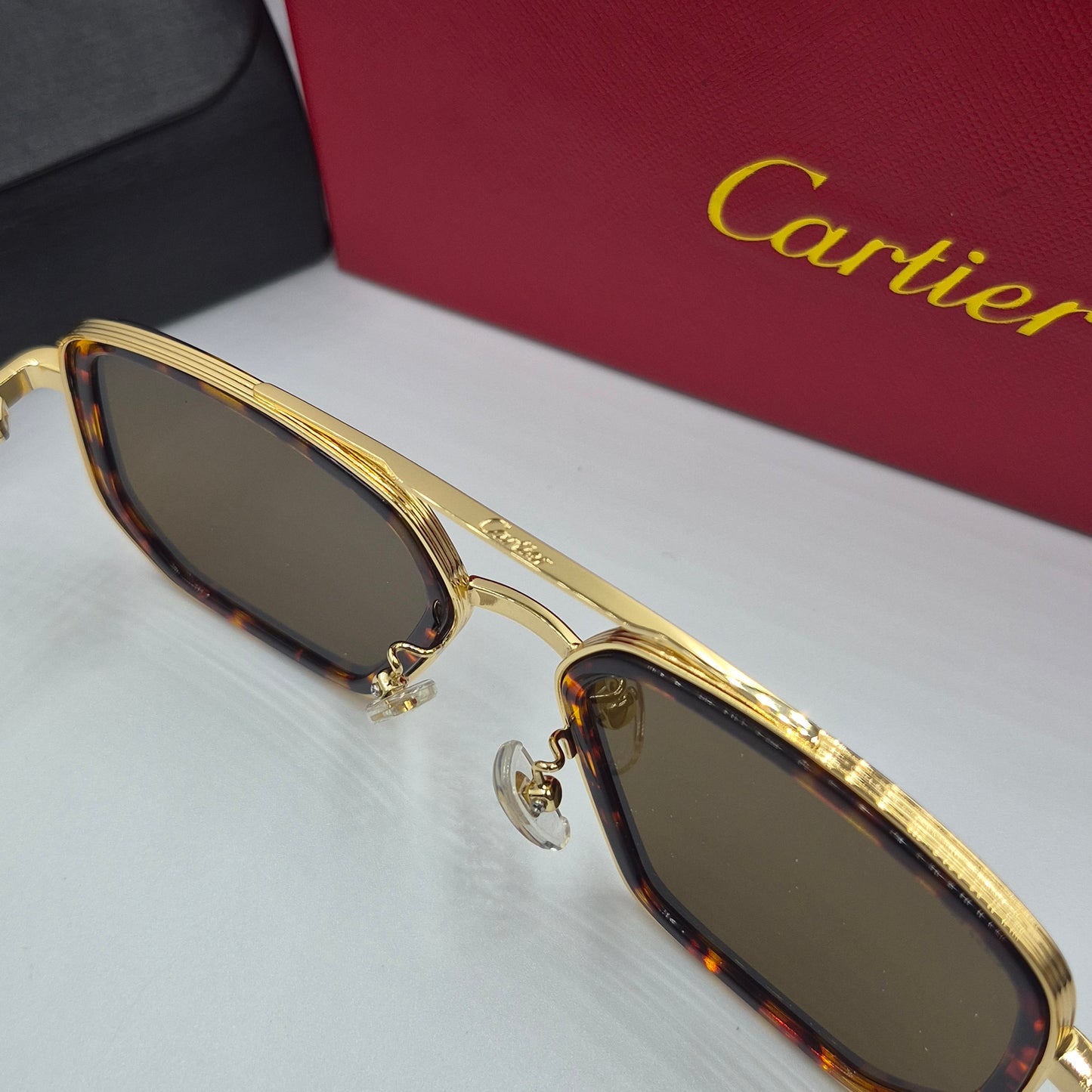 Solaires: CARTIER CT0863S doré marron havane