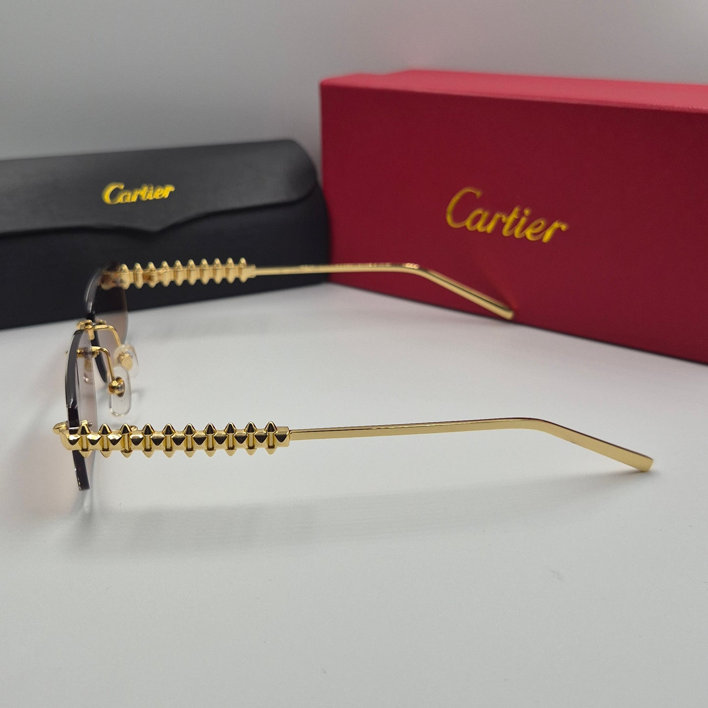 Solaires: CARTIER CLASH CT0544S doré marron