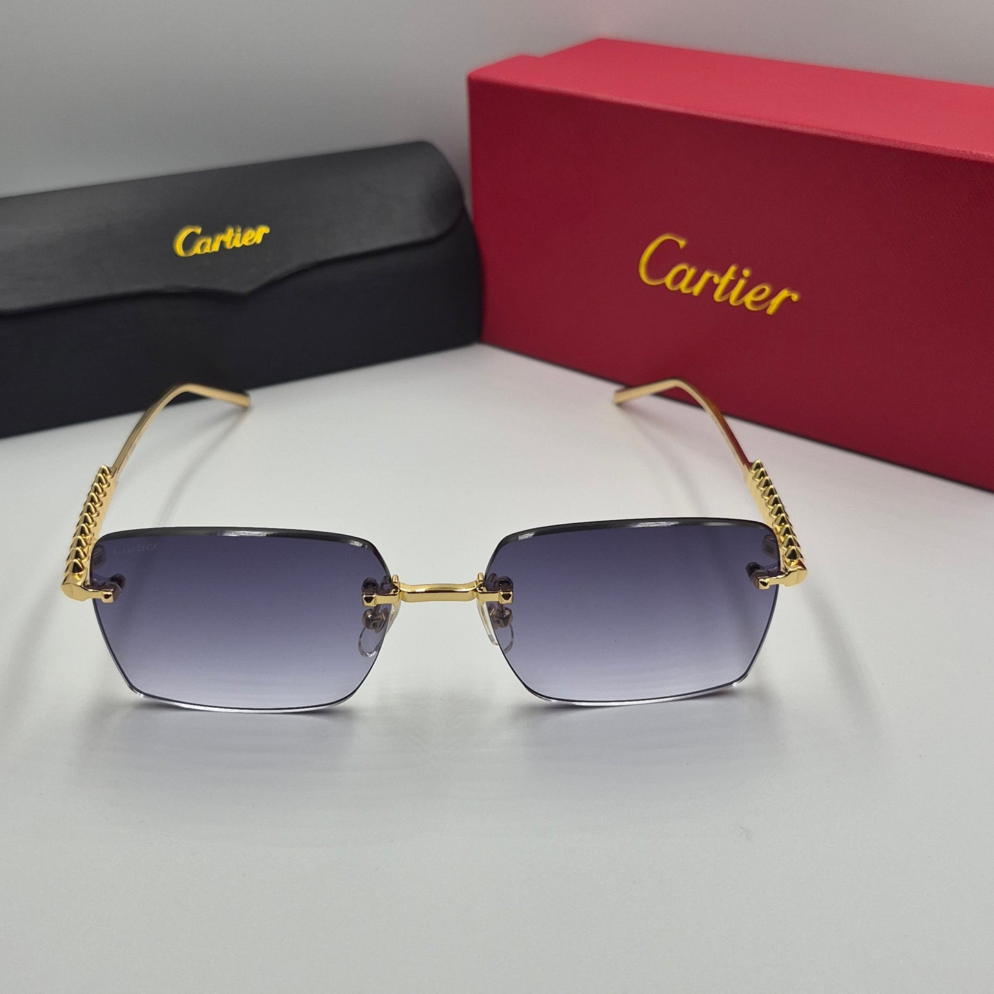 Solaires: CARTIER CLASH CT0545S doré noir neg