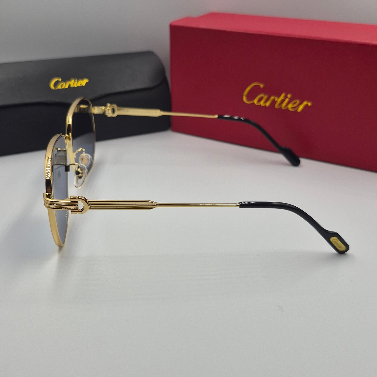 Solaires: CARTIER CT0484O doré bleu