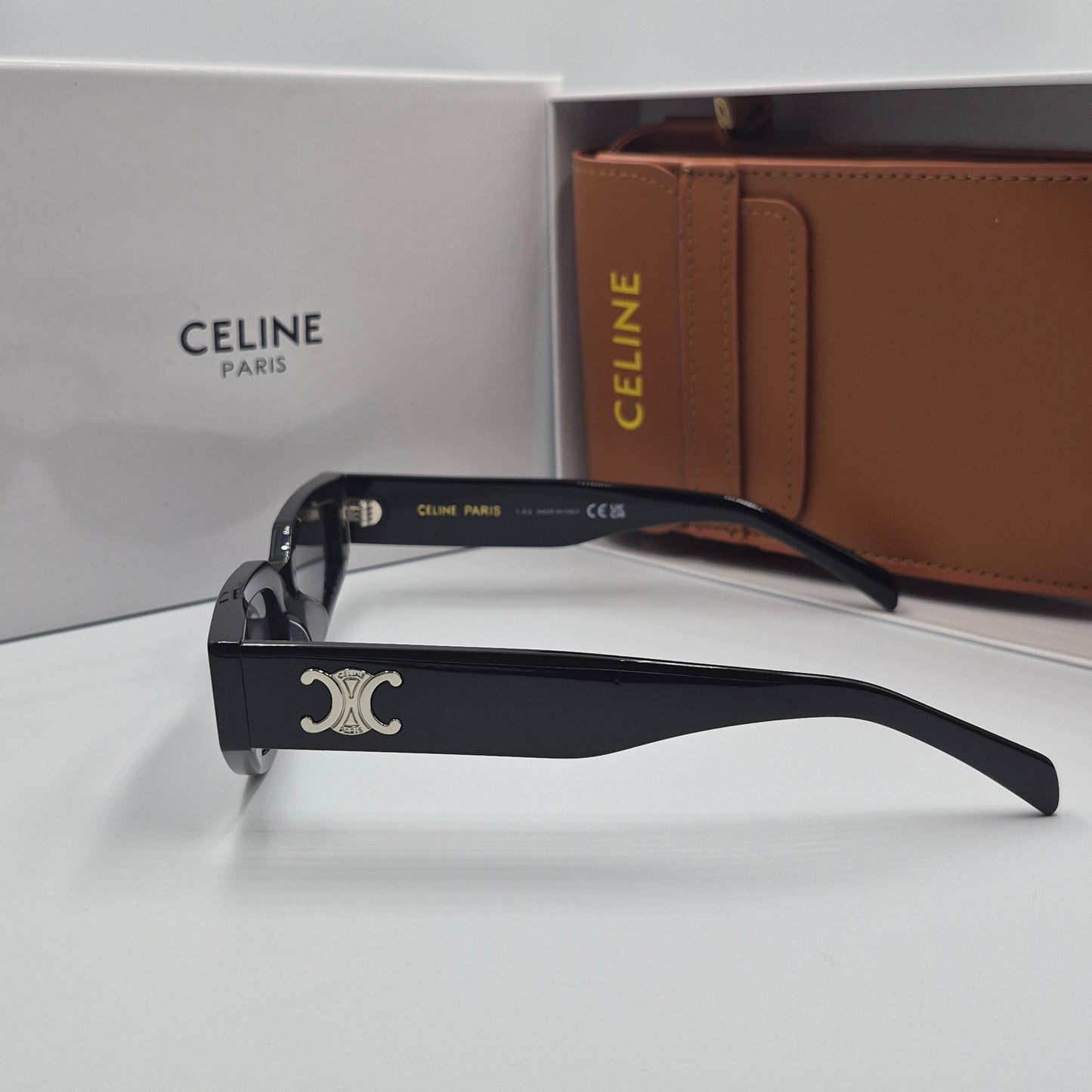 Solaires: CELINE Triomphe CL40269N argent noir