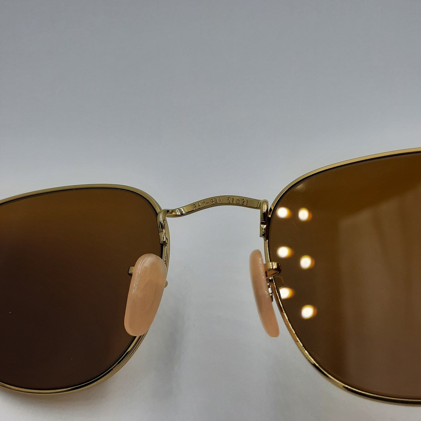 Solaires: RAYBAN  RB3857 Doré marron