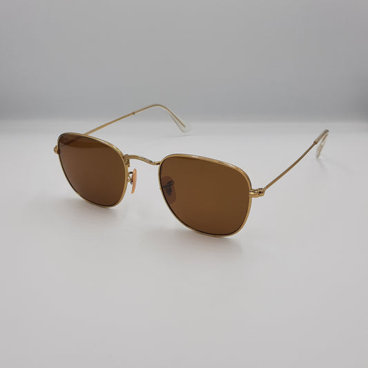 Solaires: RAYBAN  RB3857 Doré marron