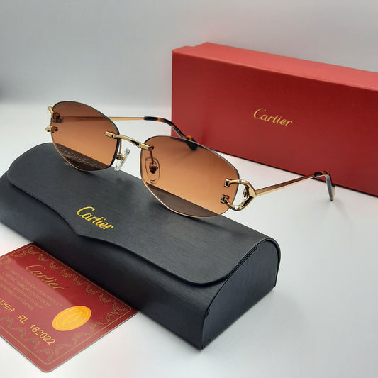 Solaires: CARTIER C decor CT0467S doré marron
