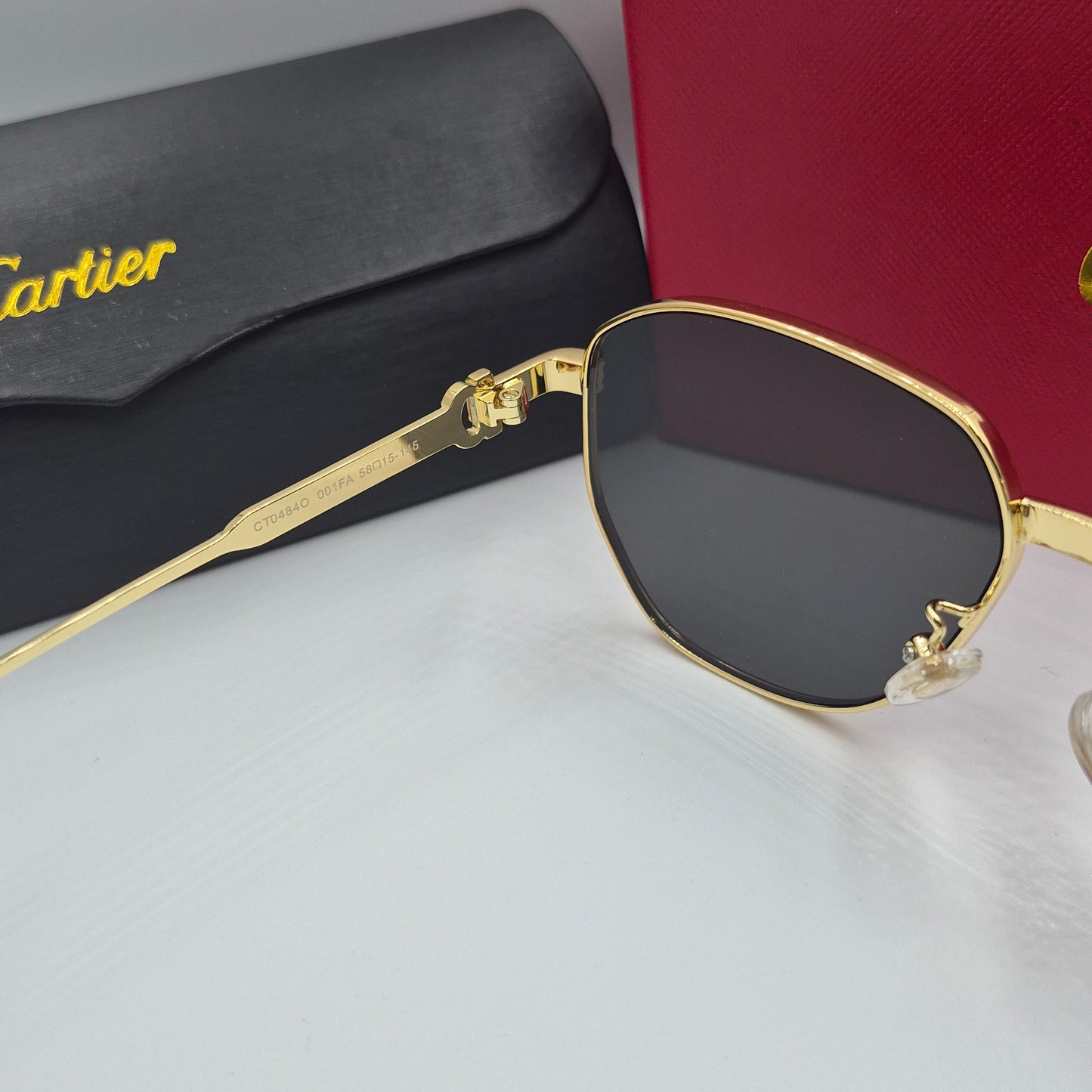 Solaires: CARTIER CT0484O doré noir