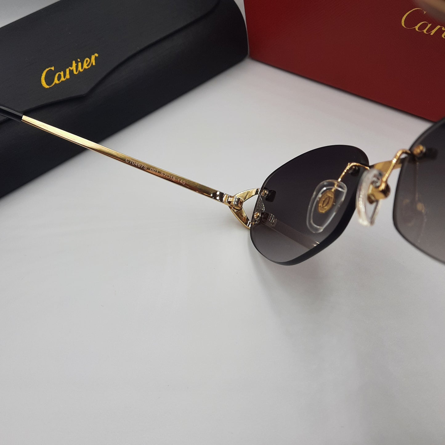 Solaires: CARTIER C decor CT0467S doré noir