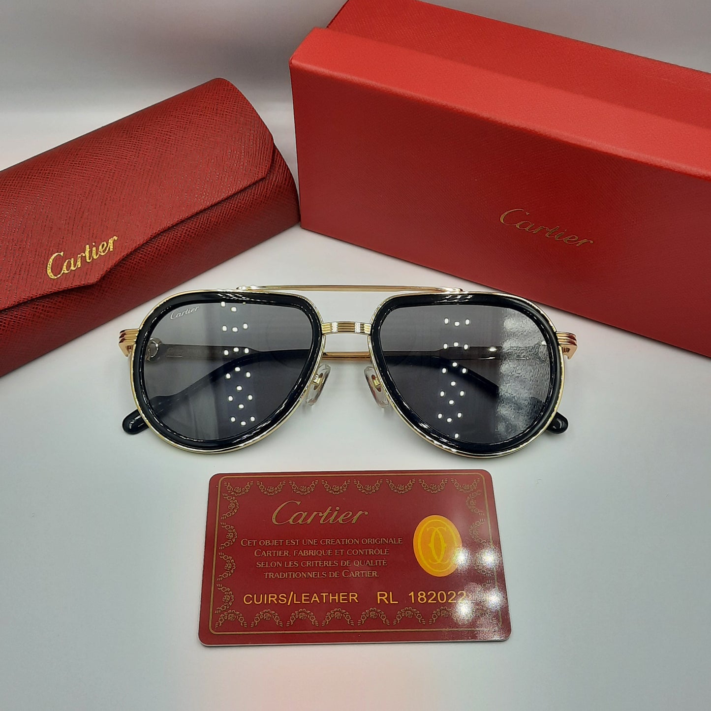 Solaires: CARTIER  CT0865S doré noir