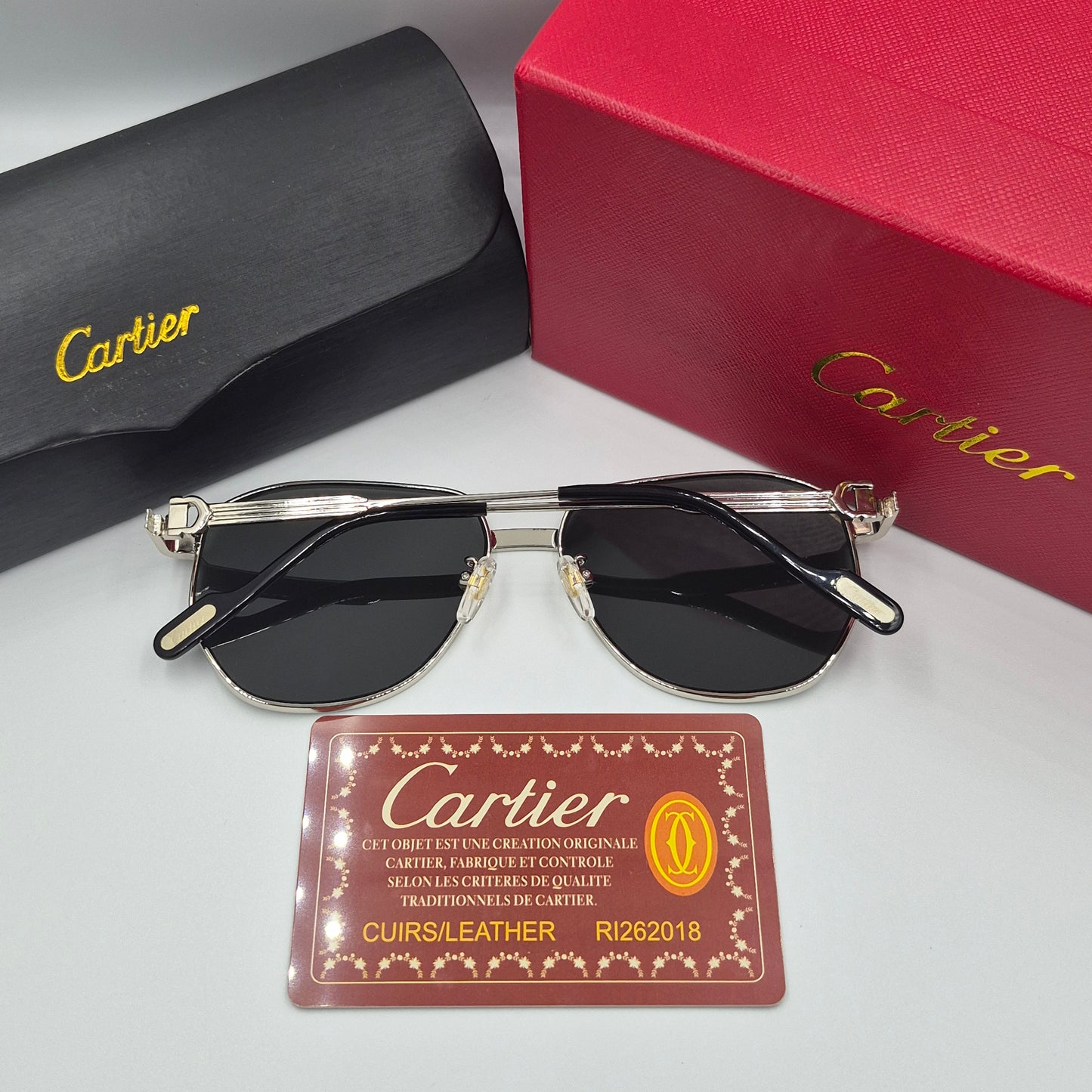 Solaires: CARTIER CT0484O argent noir